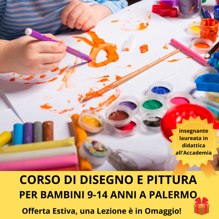 Corso di disegno e pittura per bambini a Palermo Gioca e Impara l'Arte  (Pre-Iscrizione) - Laboratorio Culturale