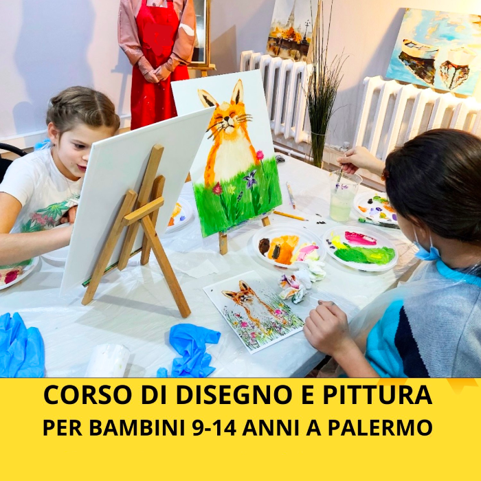 Corso di Pittura e Disegno per Bambini e Ragazzi 9-14 Anni a Palermo  Settembre 2023 - Laboratorio Culturale